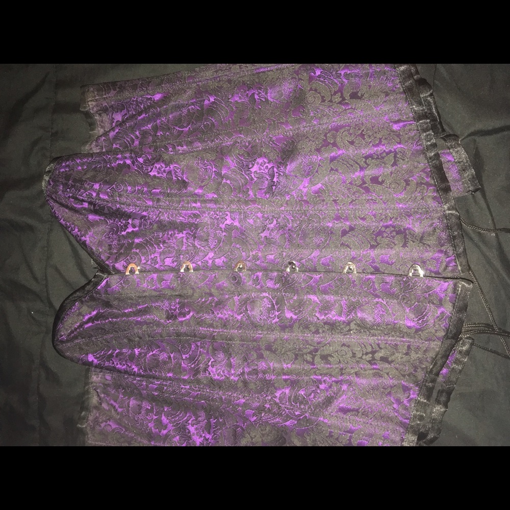 Steel boned corset